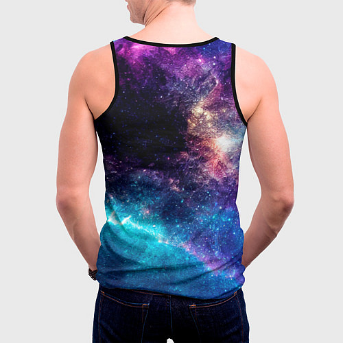 Мужская майка без рукавов Final Fantasy space game / 3D-Черный – фото 4