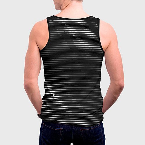 Мужская майка без рукавов FNAF metal game lines / 3D-Черный – фото 4