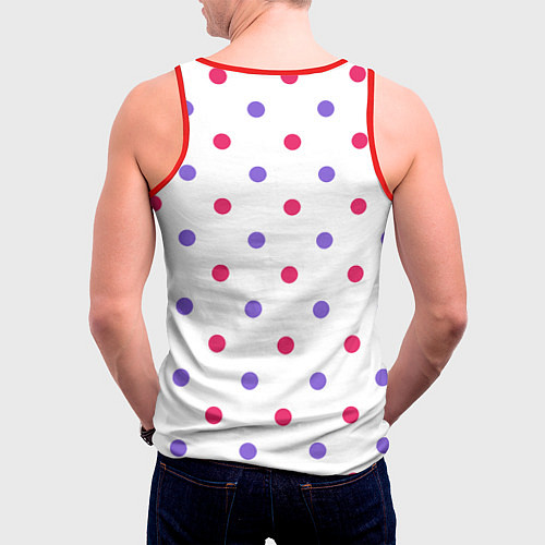 Мужская майка без рукавов Шикарный узор / 3D-Красный – фото 4