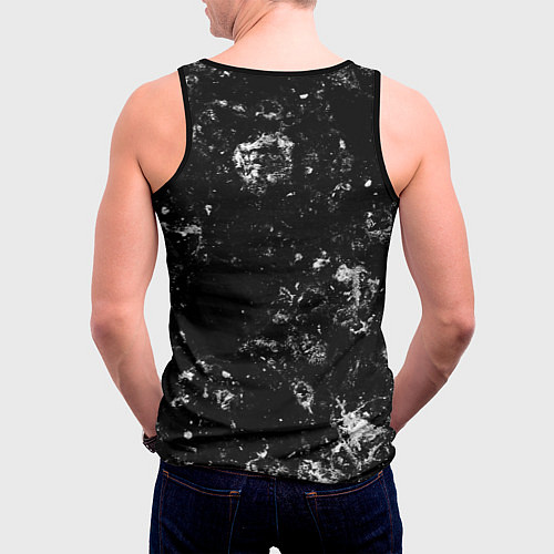 Мужская майка без рукавов Leeds United black ice / 3D-Черный – фото 4