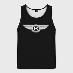 Майка-безрукавка мужская Bentley logo, цвет: 3D-черный