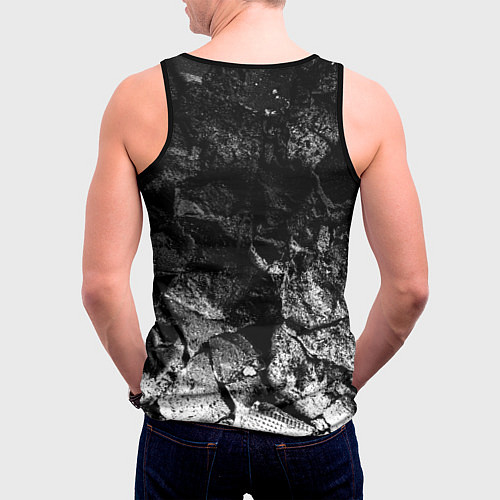 Мужская майка без рукавов Chrysler black graphite / 3D-Черный – фото 4