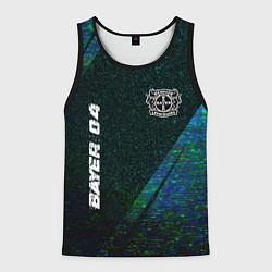 Мужская майка без рукавов Bayer 04 glitch blue