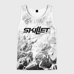 Майка-безрукавка мужская Skillet white graphite, цвет: 3D-белый