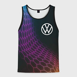 Мужская майка без рукавов Volkswagen neon hexagon
