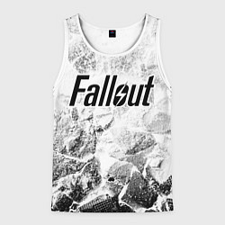 Майка-безрукавка мужская Fallout white graphite, цвет: 3D-белый
