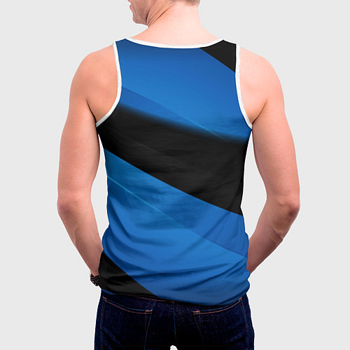 Мужская майка без рукавов Шлепа в бейсболке / 3D-Белый – фото 4