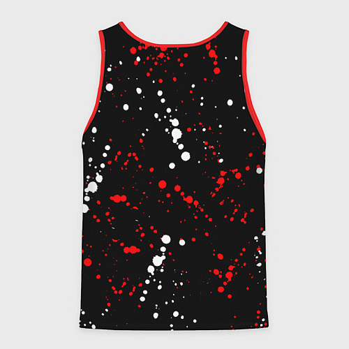 Мужская майка без рукавов Самурай с двумя мечами / 3D-Красный – фото 2