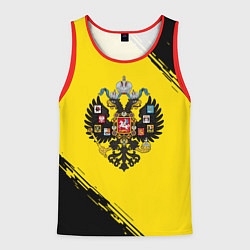 Майка-безрукавка мужская Российская империя текстура, цвет: 3D-красный