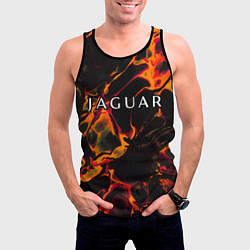 Майка-безрукавка мужская Jaguar red lava, цвет: 3D-черный — фото 2