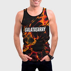 Майка-безрукавка мужская Galatasaray red lava, цвет: 3D-черный — фото 2