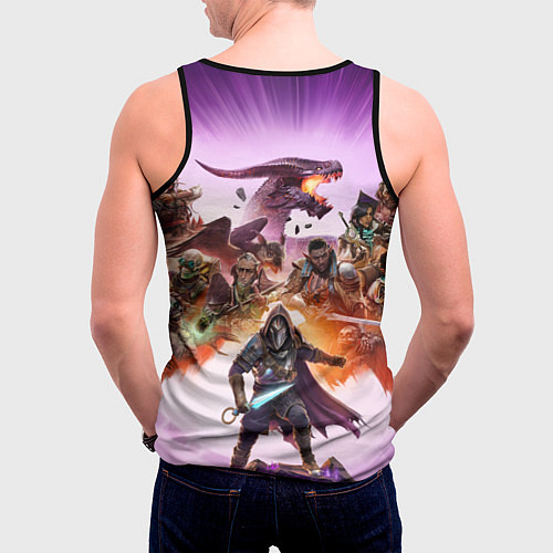 Мужская майка без рукавов Герои Dragon age the veilguard / 3D-Черный – фото 4