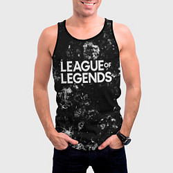 Майка-безрукавка мужская League of Legends black ice, цвет: 3D-черный — фото 2