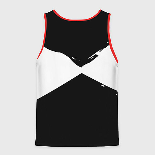 Мужская майка без рукавов Герб рф абстрактные краски / 3D-Красный – фото 2