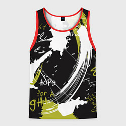 Майка-безрукавка мужская Надписи на стене, цвет: 3D-красный