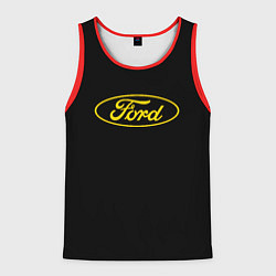 Мужская майка без рукавов Ford logo yellow