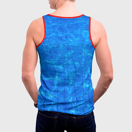 Мужская майка без рукавов Боль сегодня - победа завтра / 3D-Красный – фото 4