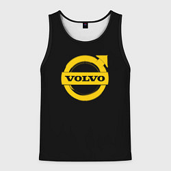 Мужская майка без рукавов Volvo yellow logo