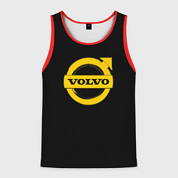 Мужская майка без рукавов Volvo yellow logo