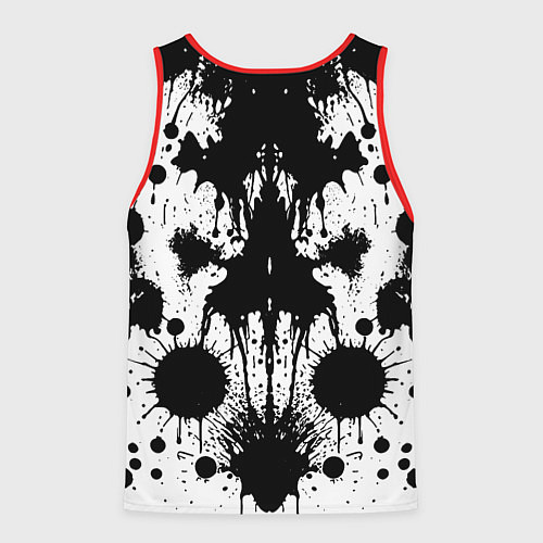 Мужская майка без рукавов Psychedelic Rorschach test - ai art / 3D-Красный – фото 2