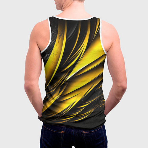 Мужская майка без рукавов Пикачу на красном мотоцикле / 3D-Белый – фото 4