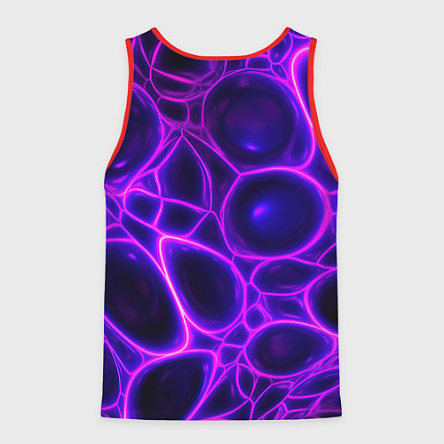 Мужская майка без рукавов Растекшийся Пикачу зомби на неоне / 3D-Красный – фото 2