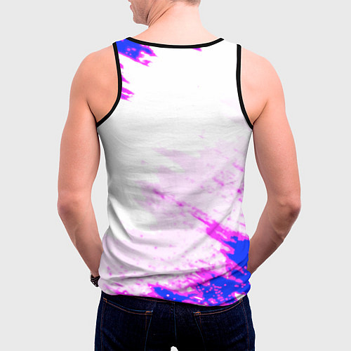 Мужская майка без рукавов The Witcher colors neon / 3D-Черный – фото 4
