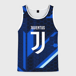 Майка-безрукавка мужская Juventus sport geometry steel, цвет: 3D-белый
