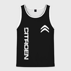 Мужская майка без рукавов Citroen logo white