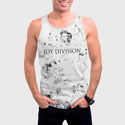 Майка-безрукавка мужская Joy Division dirty ice, цвет: 3D-белый — фото 2
