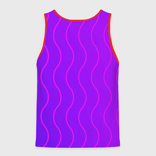 Мужская майка без рукавов Пикачу панк в розовом стиле / 3D-Красный – фото 2