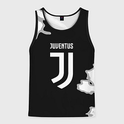 Майка-безрукавка мужская Juventus fc краски, цвет: 3D-черный