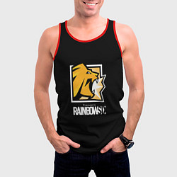 Майка-безрукавка мужская Радуга 6 онлайн гейм, цвет: 3D-красный — фото 2