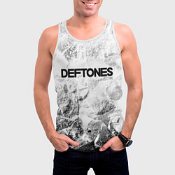 Майка-безрукавка мужская Deftones white graphite, цвет: 3D-белый — фото 2