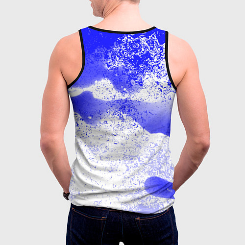 Мужская майка без рукавов Alan wake всплеск красок / 3D-Черный – фото 4