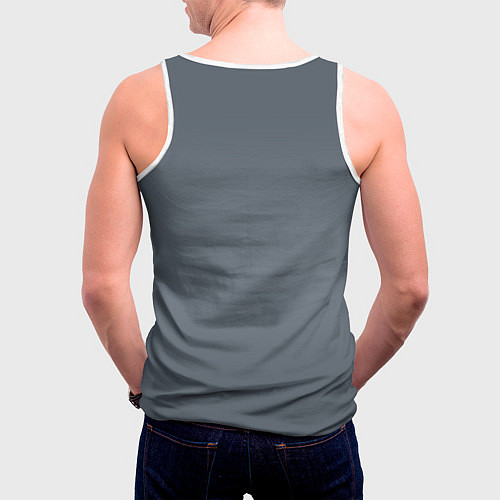 Мужская майка без рукавов Actress - Anya Taylor Joy / 3D-Белый – фото 4