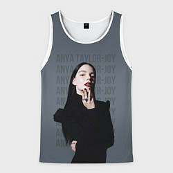 Майка-безрукавка мужская Actress - Anya Taylor Joy, цвет: 3D-белый
