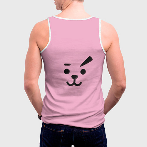 Мужская майка без рукавов BT21 Cooky / 3D-Белый – фото 4