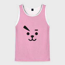 Майка-безрукавка мужская BT21 Cooky, цвет: 3D-белый
