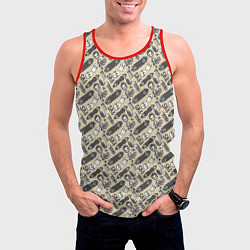 Майка-безрукавка мужская Скейт и граффити, цвет: 3D-красный — фото 2