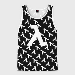 Мужская майка без рукавов Half liife logo pattern