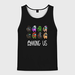 Майка-безрукавка мужская Among us game, цвет: 3D-черный