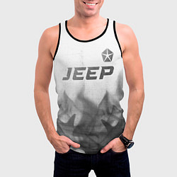 Майка-безрукавка мужская Jeep - white gradient посередине, цвет: 3D-черный — фото 2