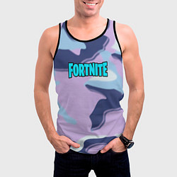 Майка-безрукавка мужская Fortnite camo steel, цвет: 3D-черный — фото 2