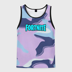 Майка-безрукавка мужская Fortnite camo steel, цвет: 3D-черный