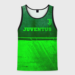 Майка-безрукавка мужская Juventus - green gradient посередине, цвет: 3D-черный