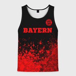 Майка-безрукавка мужская Bayern - red gradient посередине, цвет: 3D-черный
