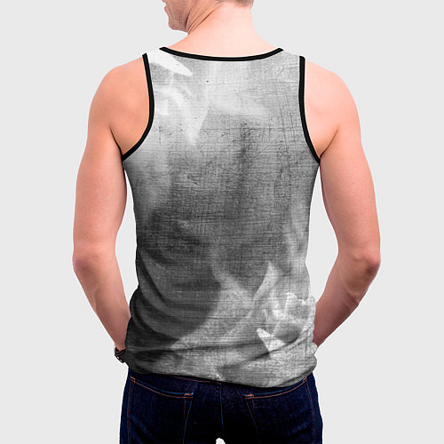 Мужская майка без рукавов Mitsubishi - grey gradient / 3D-Черный – фото 4