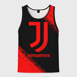 Майка-безрукавка мужская Juventus - red gradient, цвет: 3D-черный