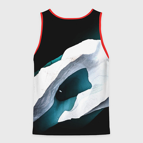 Мужская майка без рукавов The Elder Scrolls краски текстура / 3D-Красный – фото 2